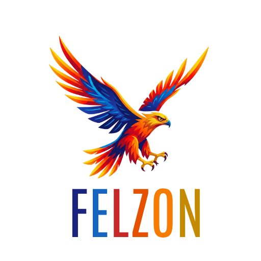 Felzon Logo – Falcon in Flight